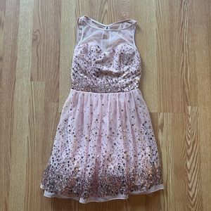 Delias Pink Sequin Dress, size 4